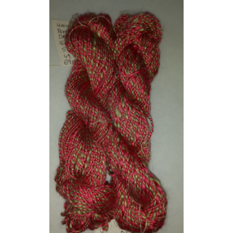 Hand spun bamboo - pale green shades