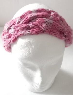 Hand-spun, Merino Cable Ladies Headband